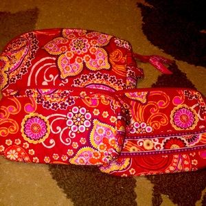 Vera Bradley 3 make up bags